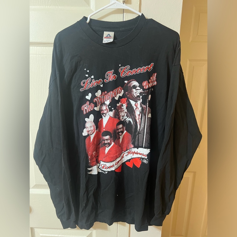 Al Green and the Whispers Long “Love and Happiness” Long Sleeve Shirt - Sz XL